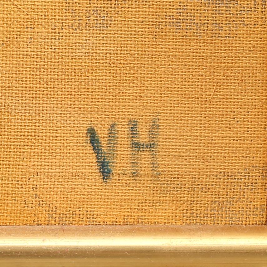 VIKTORIA HALLENIUS, olja på duk, monogramsignerad, daterad -99 à tergo.