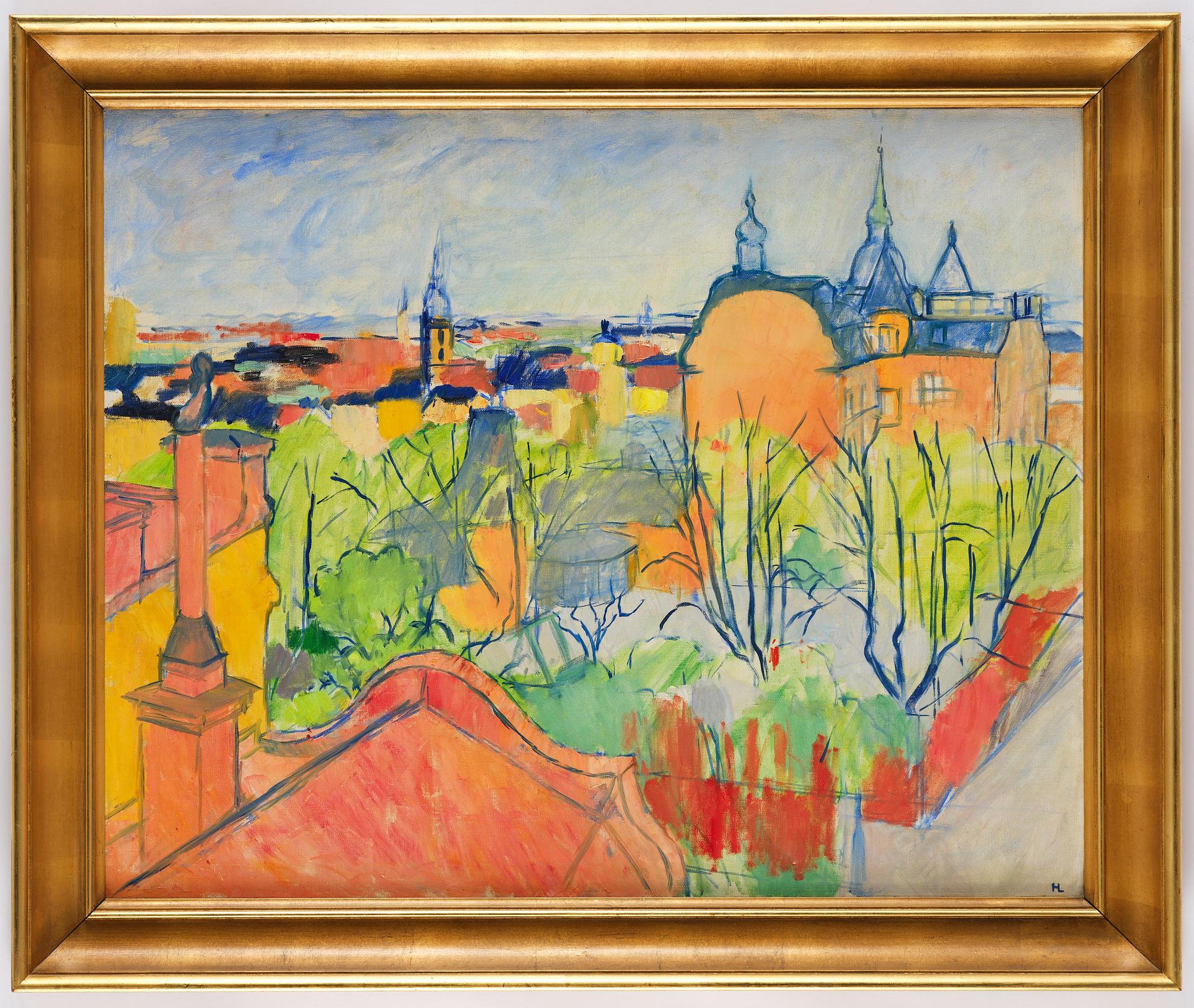 Hilding Linnqvist, "Vårutsikt över Stockholm".