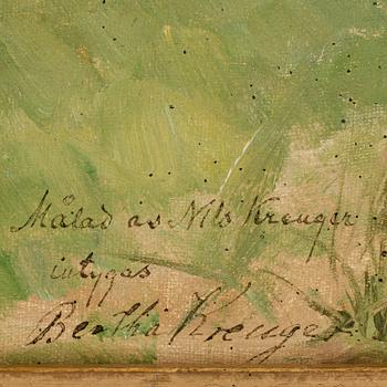NILS KREUGER, tillskriven, olja på duk, sign o intygad av Betha Kreuger.