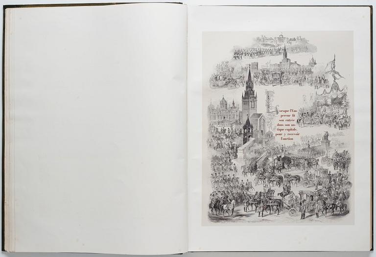The Magnificent  Coronation Album of Emperor Alexander II and Empress Maria Aleksandrovna 1856.