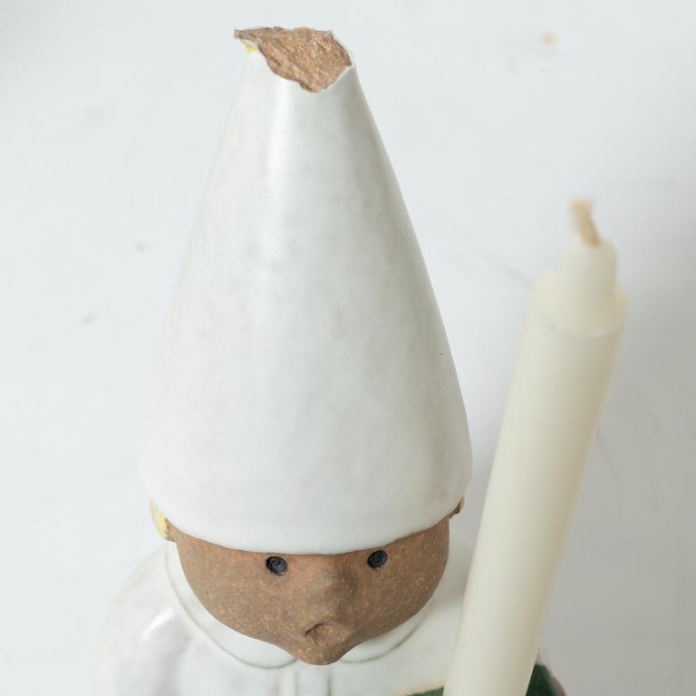 Lisa Larson, figurines/candle holders, 4 pcs, "Advent", stoneware, Gustavsberg.