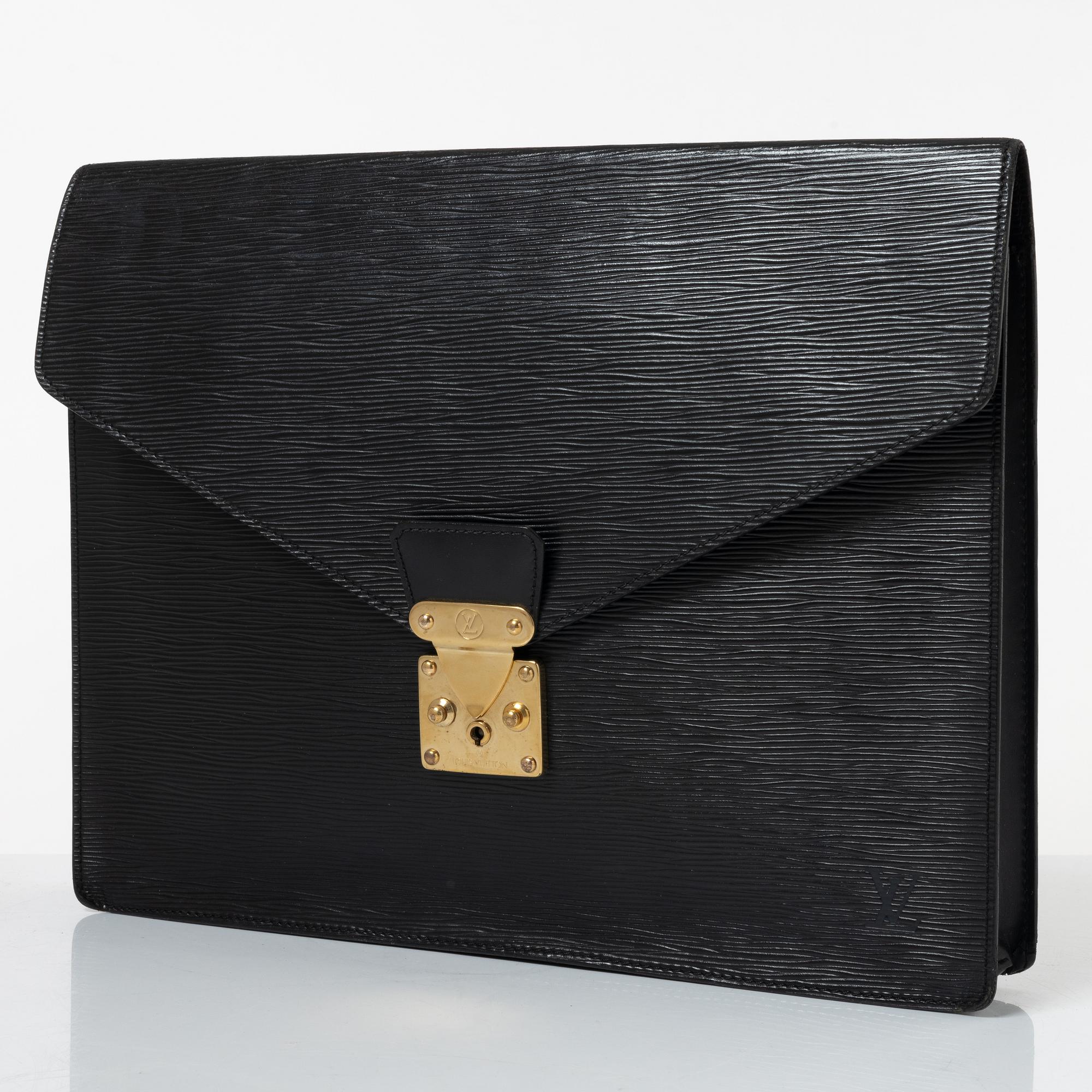 Louis Vuitton, document portfolio/laptop case, "Porte Documents Epi Senateur".