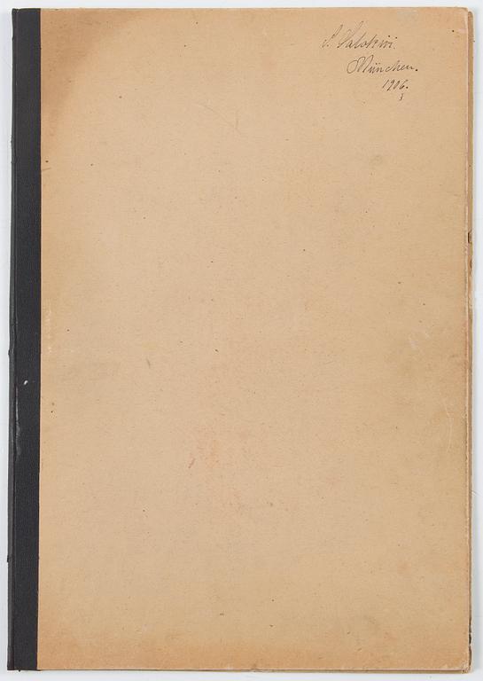 Santeri Salokivi, Konstnärsmapp innehållande sex st. Nakenstudier av Män.