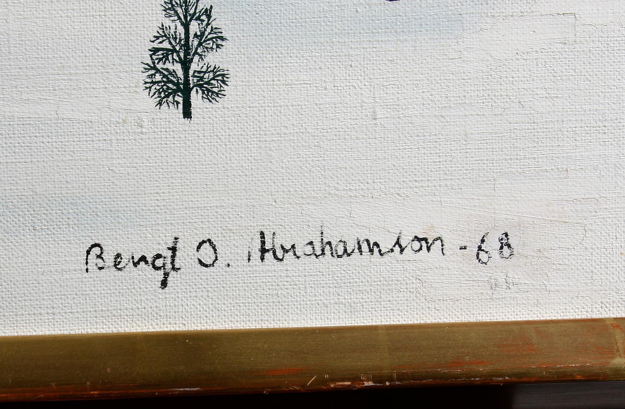 ABRAHAMSON, BENGT O, olja på duk. sign. o dat-68.