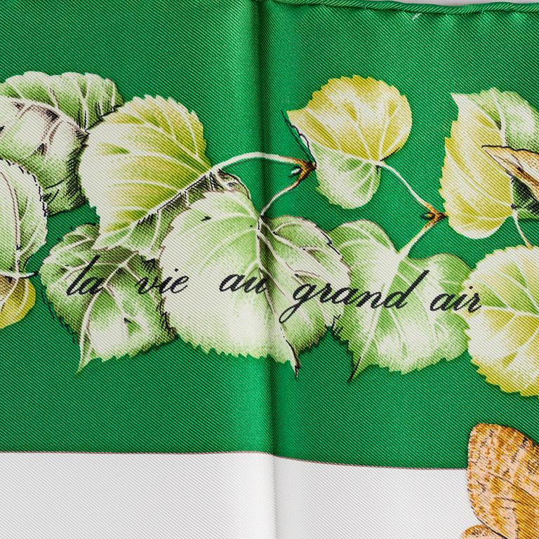 HERMÈS, scarf, "La Vie au Grand Air".