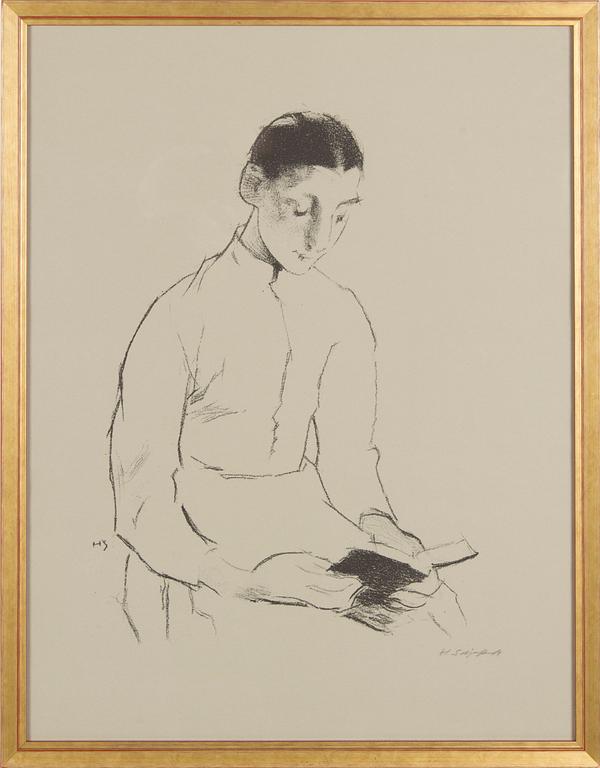 Helene Schjerfbeck, 'The Confirmation Candidate (Devotions)'.