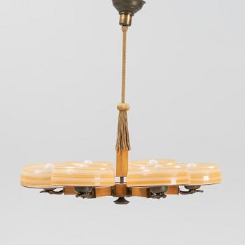 A Swedish ceiling light, 1930s.