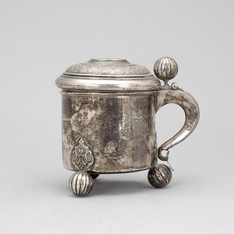 STOP, silver, barockstil, GAB Stockholm 1900. Vikt ca 440 gram.