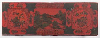 Altarbord, röd lack. Qingdynastin.