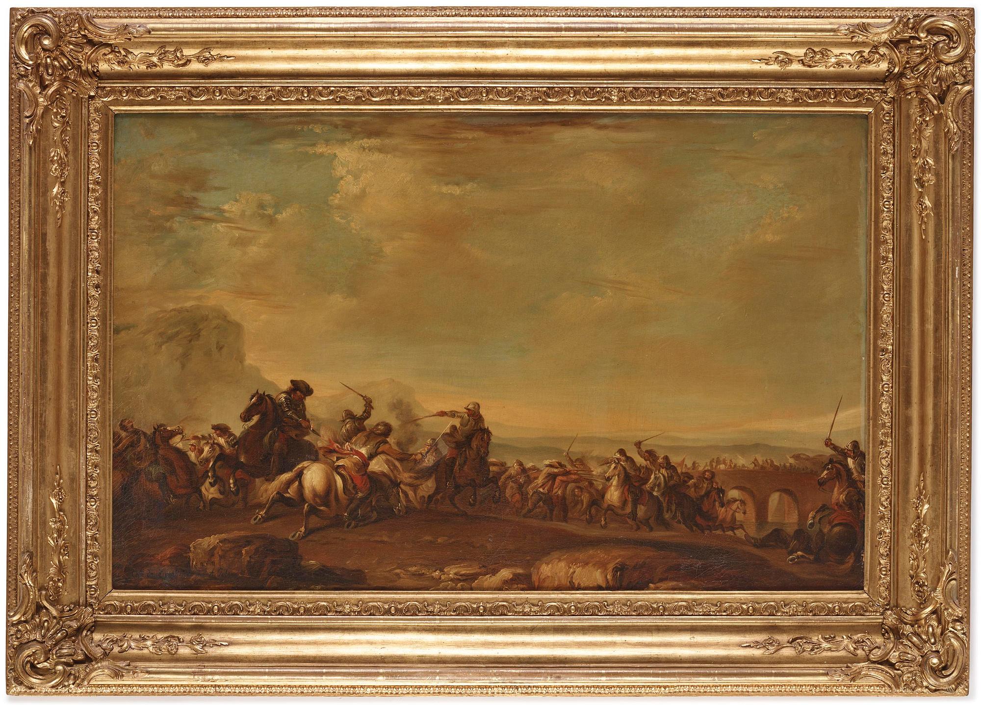 Cavalry battles, a pair.