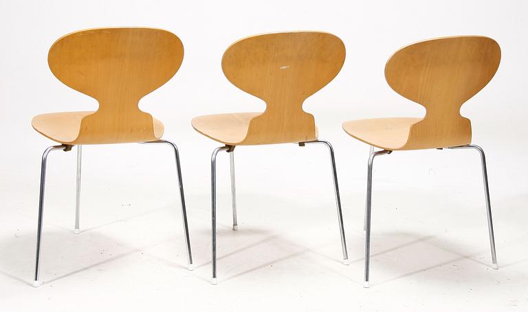 STOLAR, 3 st. "Myran" Design Arne Jacobsen.