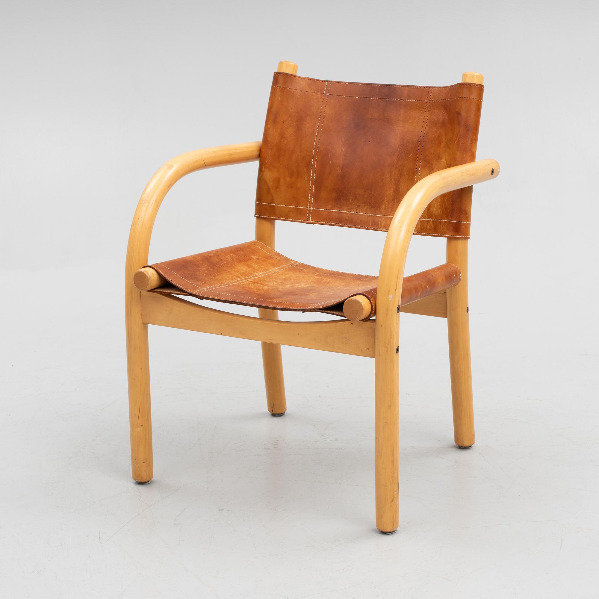 Ben af Shultén, karmstol, modell 411, Artek, Finland, 1900-talets slut.