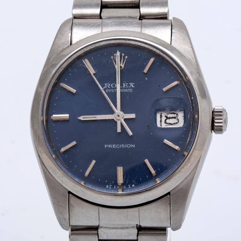 ROLEX Oysterdate Precision, wristwatch 35 mm.
