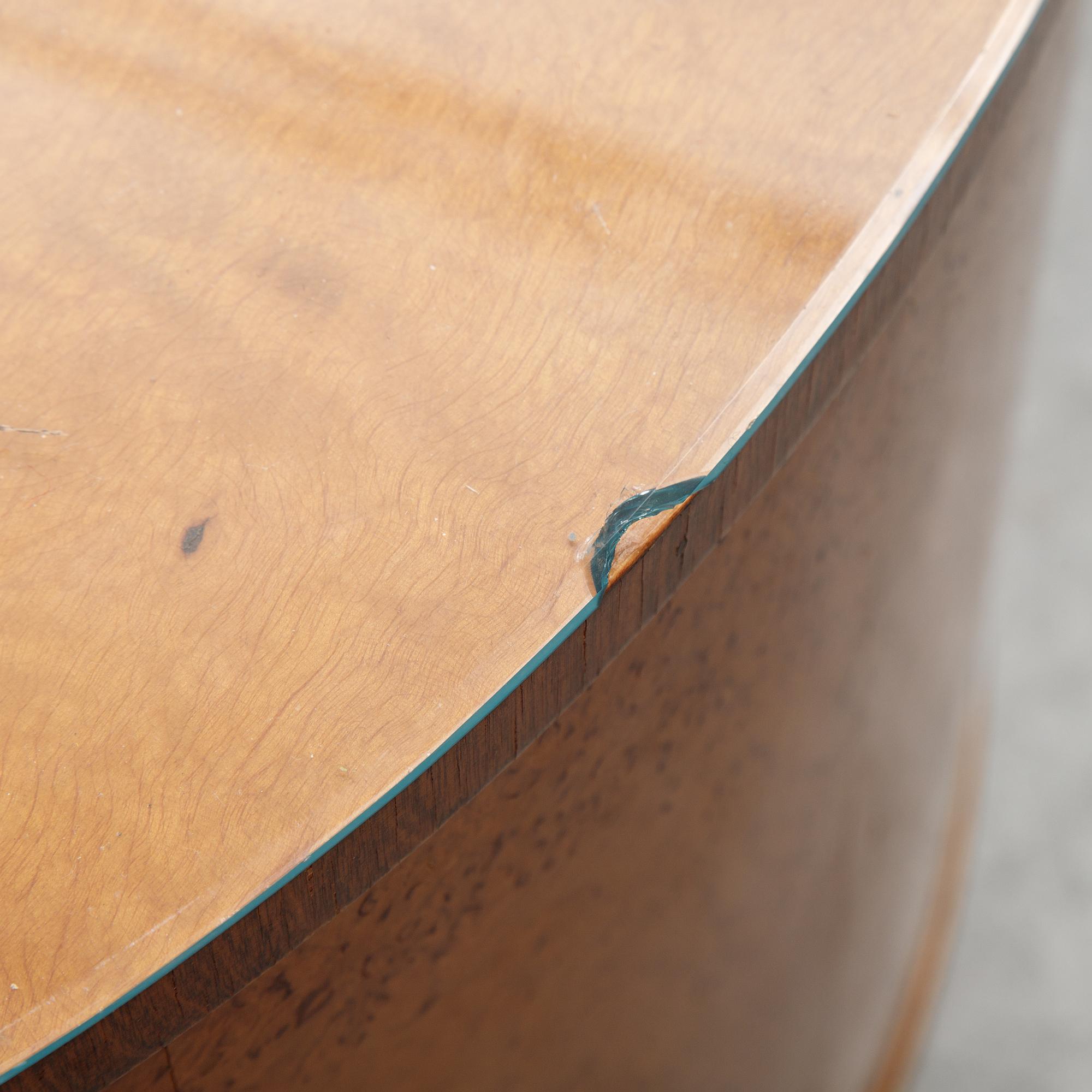 A mid 20th Century birch drinks table.