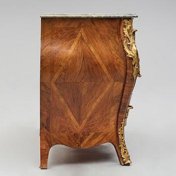 A Swedish Rococo commode, presumably by C Linning (master in Stockholm 1744-1779), 18th century .