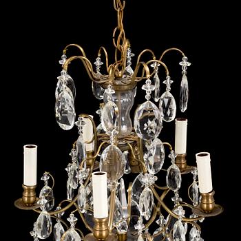 A mid 20th century rococo style ceiling light.