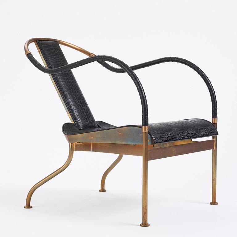 Mats Theselius, an 'el Rey' armchair, ed. 168/360, Källemo, Sweden, post 1999.