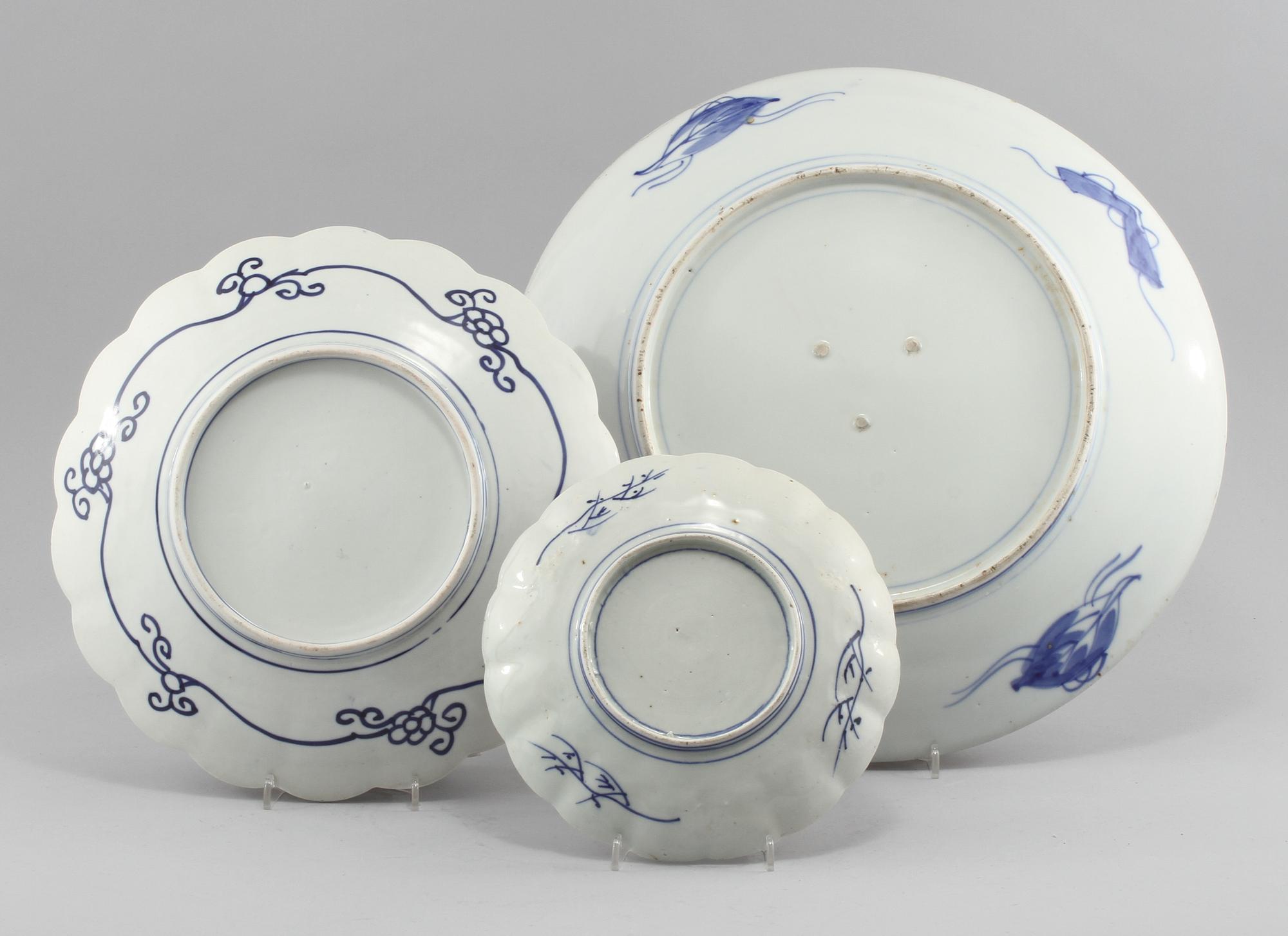 SKÅLFAT, 3 st, porslin, Japan, 1900-tal.