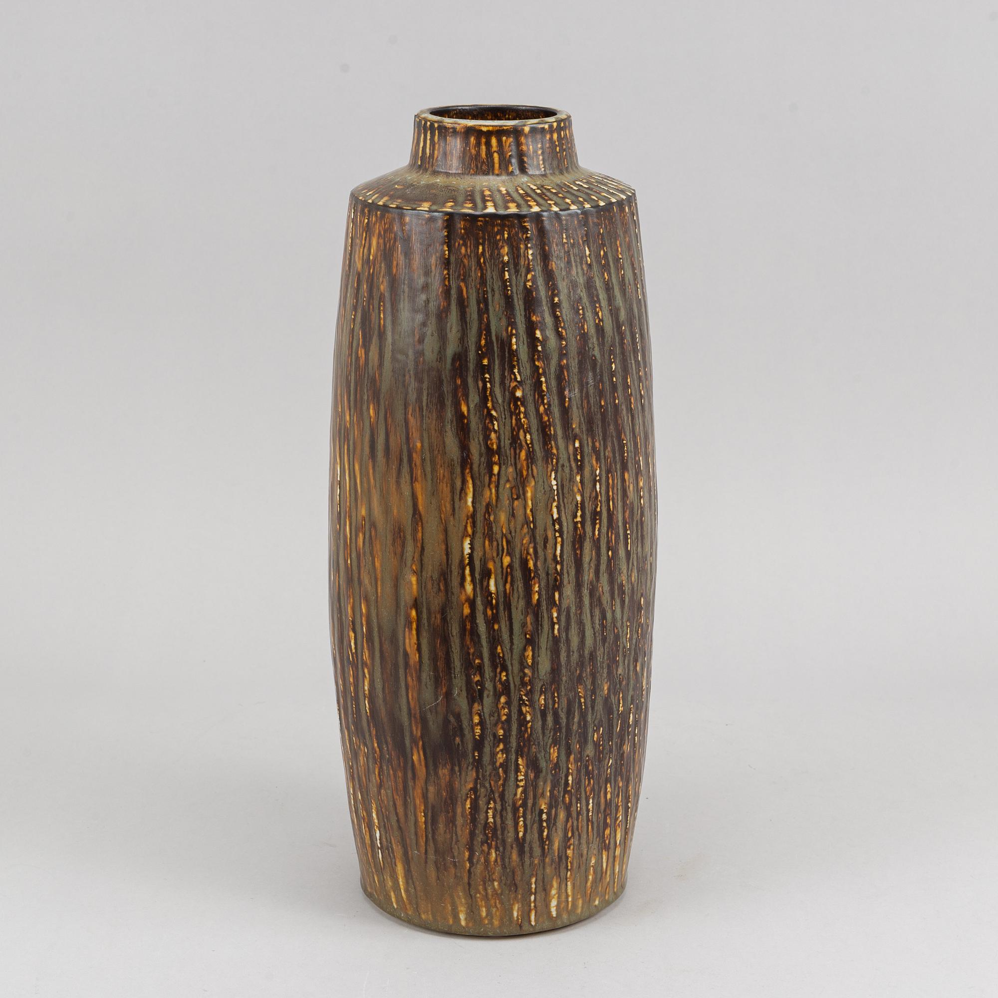 A stoneware floor vase by Gunnar Nylund, Rörstrand.