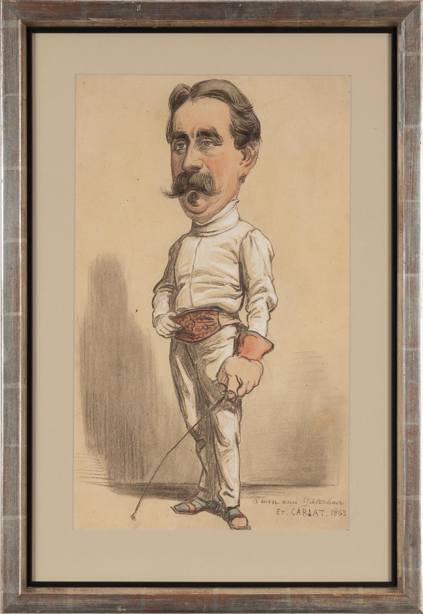 Etienne Carjat, Fäktningsmästare (Charles-Hippolyte Gatechair).