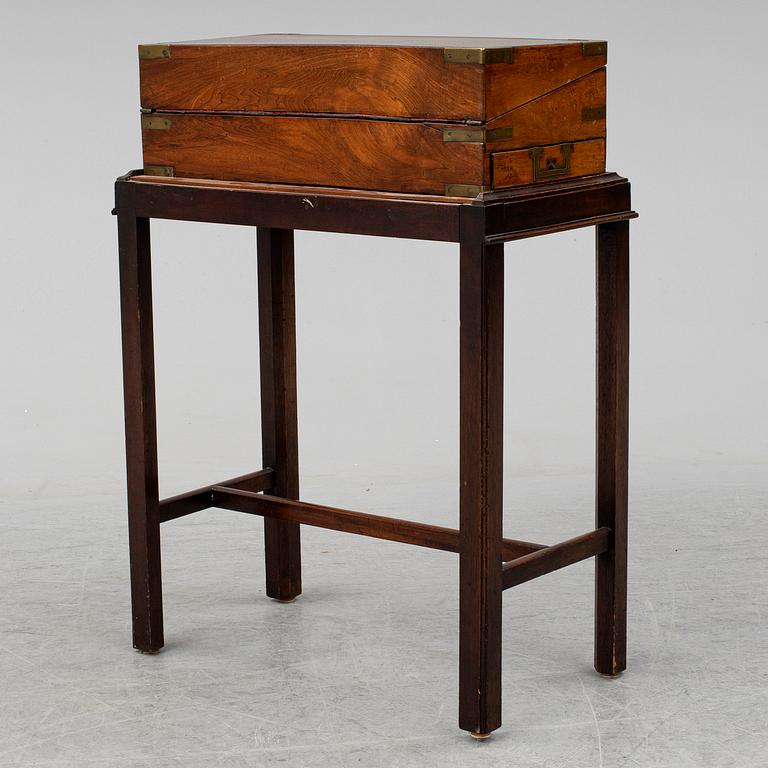 A writing box, 19th / 20th century.