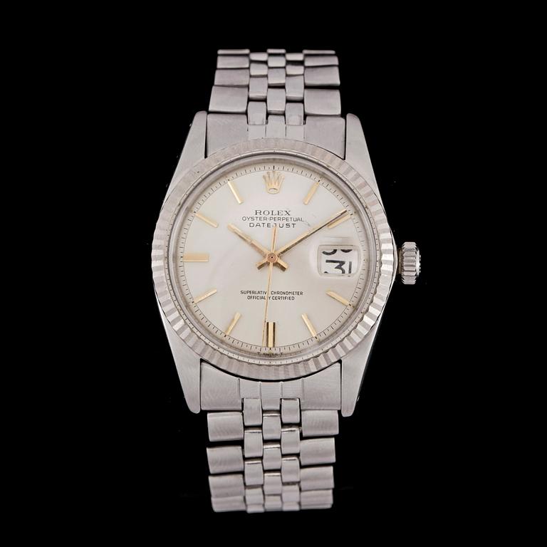ARMBANDSUR, herr, Rolex, Datejust, 1970-tal.