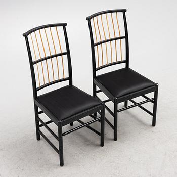 Josef Frank, chairs, a pair, model 2025, Firma Svenskt Tenn.