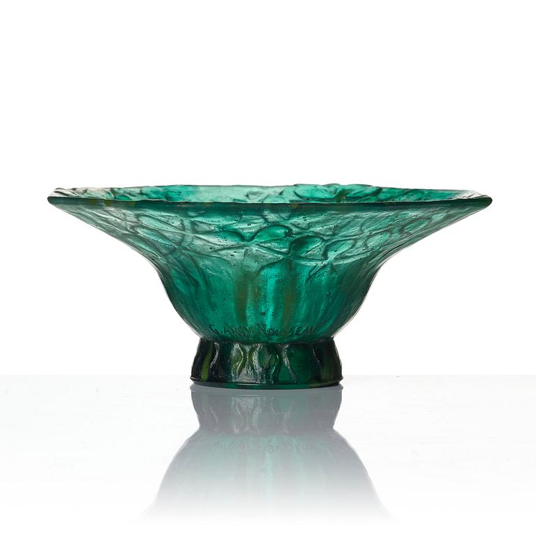 Gabriel Argy-Rousseau, a "Garland" pâte de cristal bowl, model 25.10, France, ca. 1925.