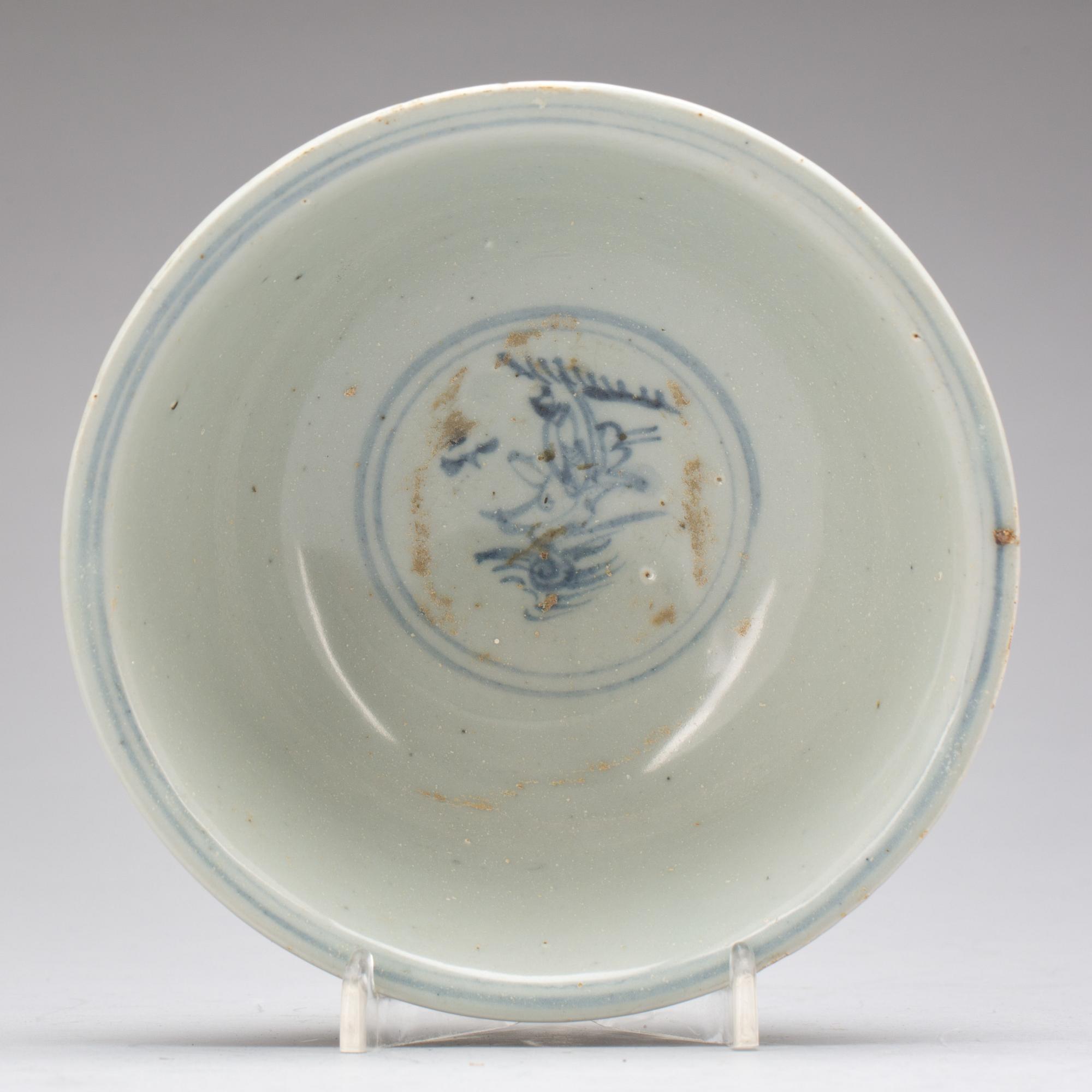 SKÅL, porslin, Sydostasien, troligen 15/1600-tal.