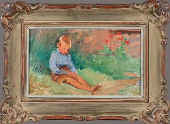 Venny Soldan-Brofeldt, oil on panel, signed and dated 1927.