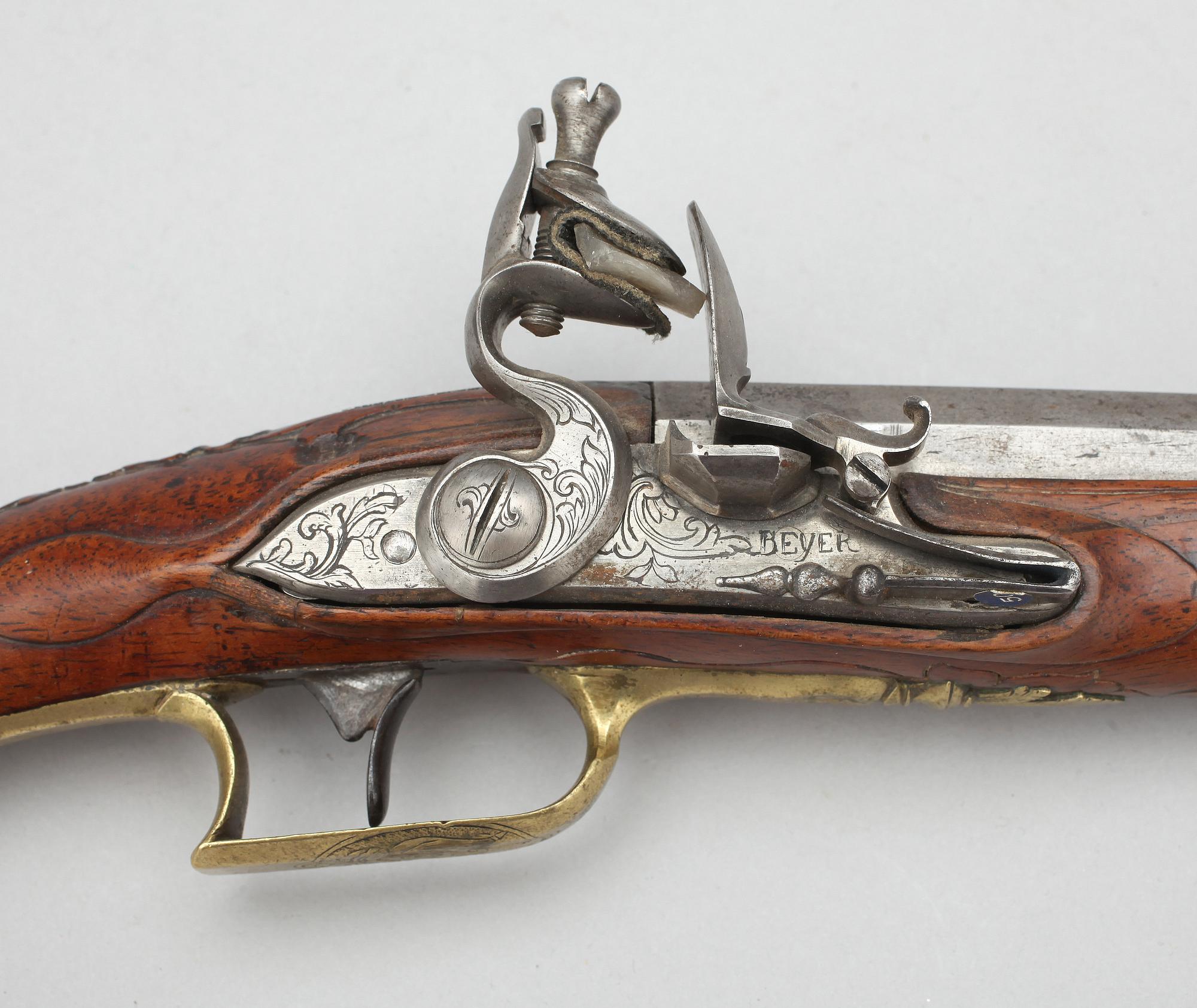 FLINTLÅSPISTOL, 1700-tal.