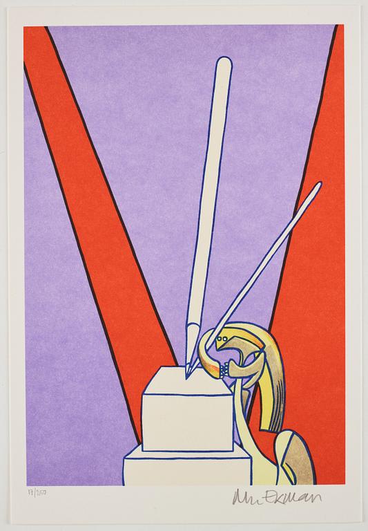 Marie-Louise Ekman, Portfolio with 20 lithographs "Monument 1981-2021".