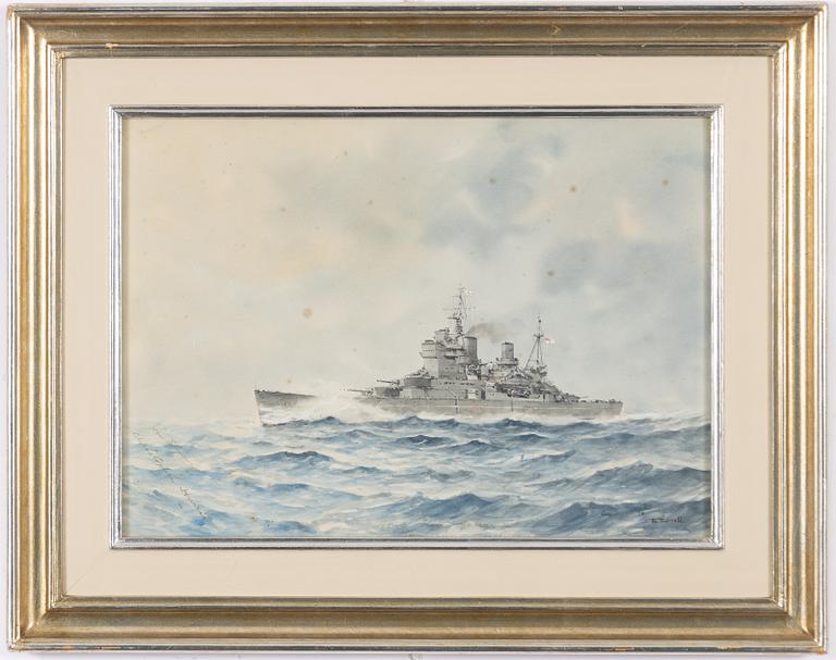 Eric Erskine Cambell Tufnell, H M battleship "King George V".