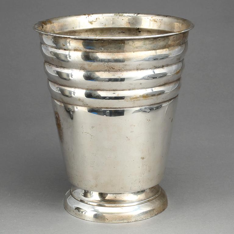 CHAMPAGNEKYLARE, nysilver, 1900-talets mitt.
