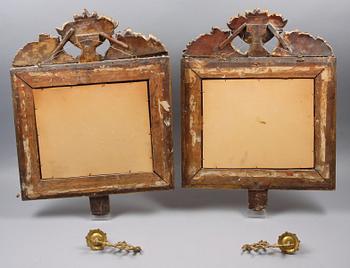 SPEGELLAMPETTER, ett par, empire, 1800-talets första hälft.