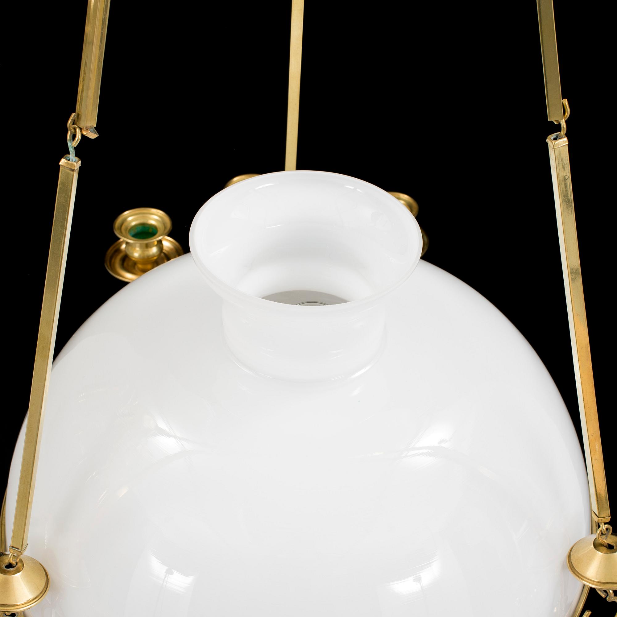 FOTOGENLAMPA/TAKLAMPA, mässing, jugend, tidigt 1900-tal.