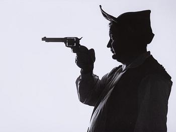 Per-Olow Anderson, "Carl-Gustaf Lindstedt during the filming of Wild West Story", 1964.