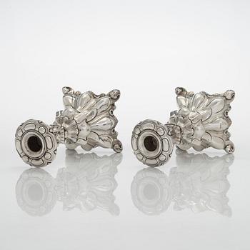 A pair of silver candelsticks, Kultakeskus, Hämeenlinna 1936.