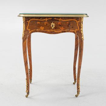 A Louis XV rosewood marquetry 'table à écrire' in the manner of the Spindler brothers, mid 18th century.