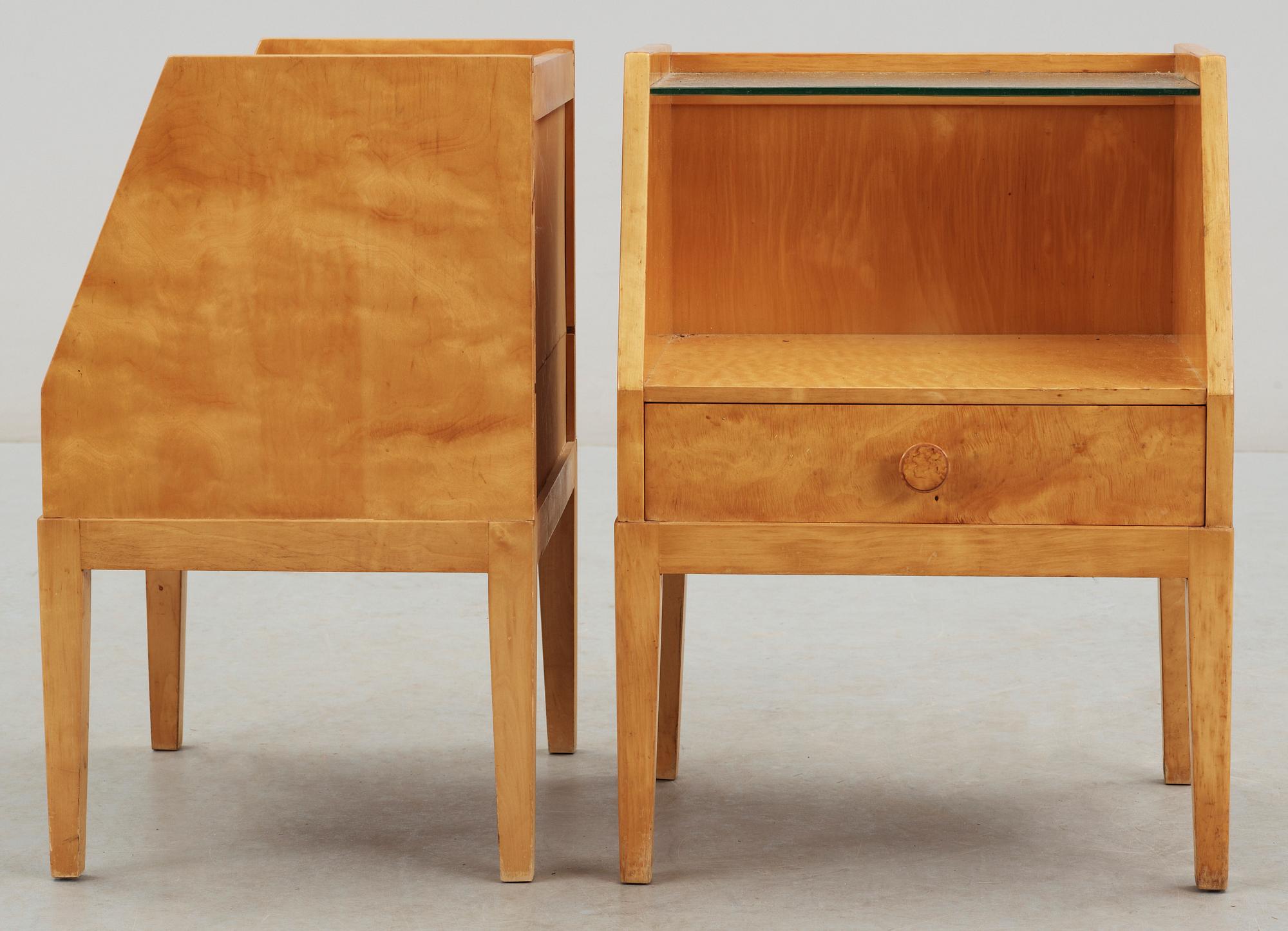 NATTDUKSBORD, ett par, 1940-tal.