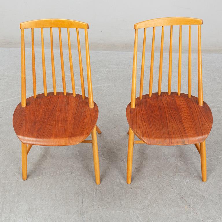 A pair of "Ballet" chairs by Johan Hallberg, Nesto, 1960s.