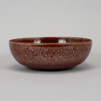 Carl-Harry Stålhane, a unique stoneware bowl, Rörstrand, 1958.
