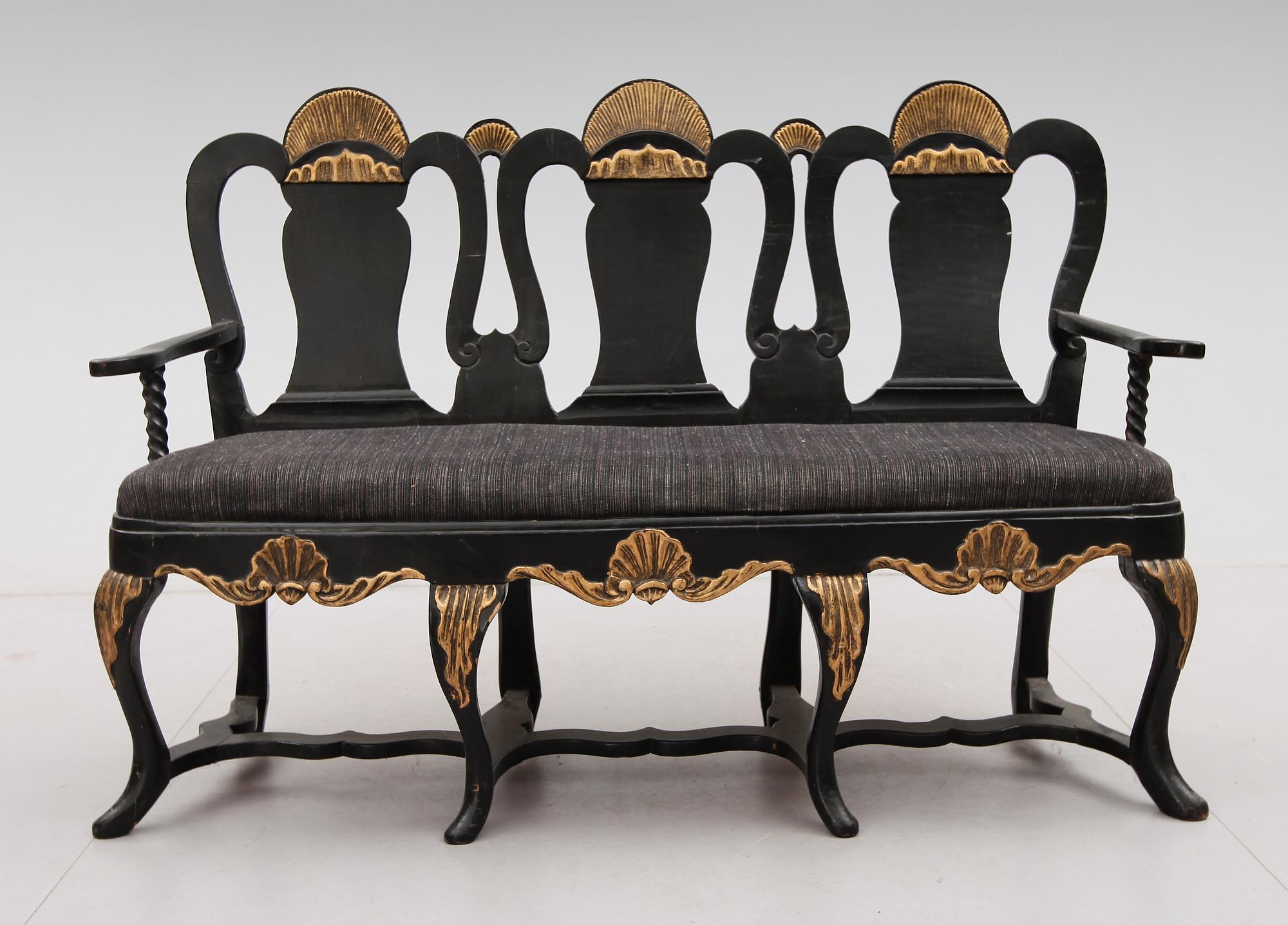 SOFFA, senbarock, 1700-tal.