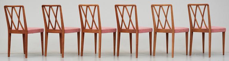 STOLAR, 6 st, Svenska Möbelfabrikerna, 1940-tal.