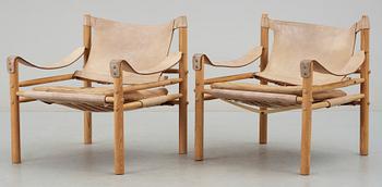 FÅTÖLJER, ett par, "Sirocco", Arne Norell, Norell Möbler AB, 1970-tal.