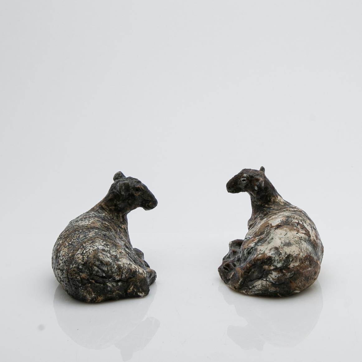 Henrik Allert, Sculptures, 2, ceramic, sheep.