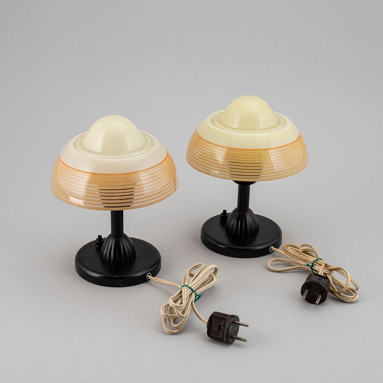 A pair of 1930s-40s table lamps.