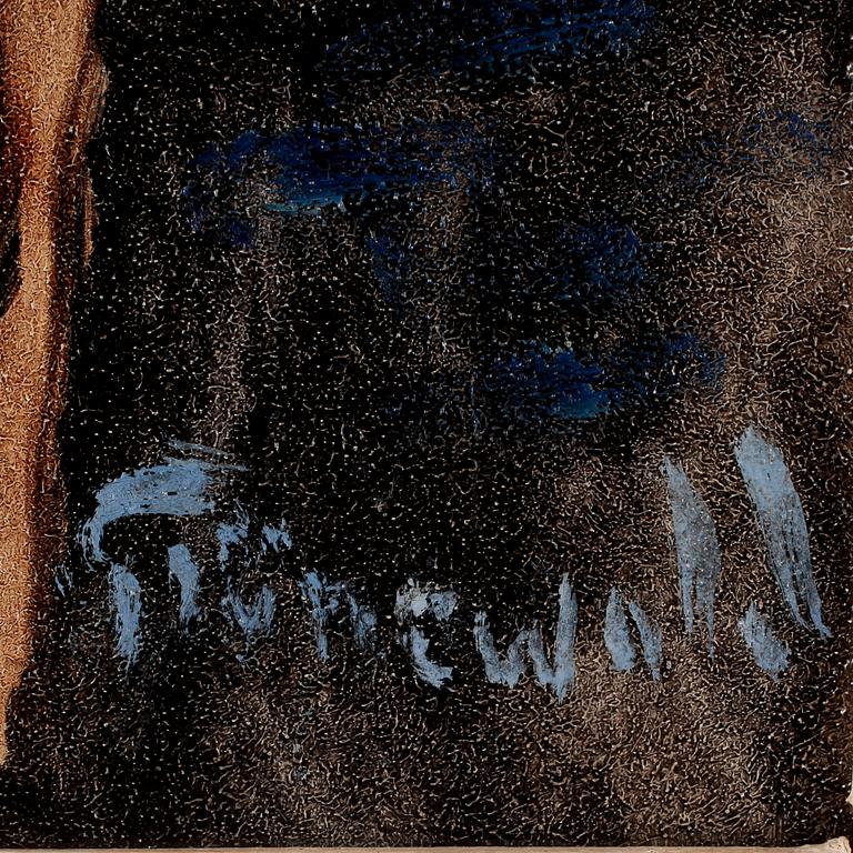 ISAAC GRÜNEWALD, olja på pannå. Sign.