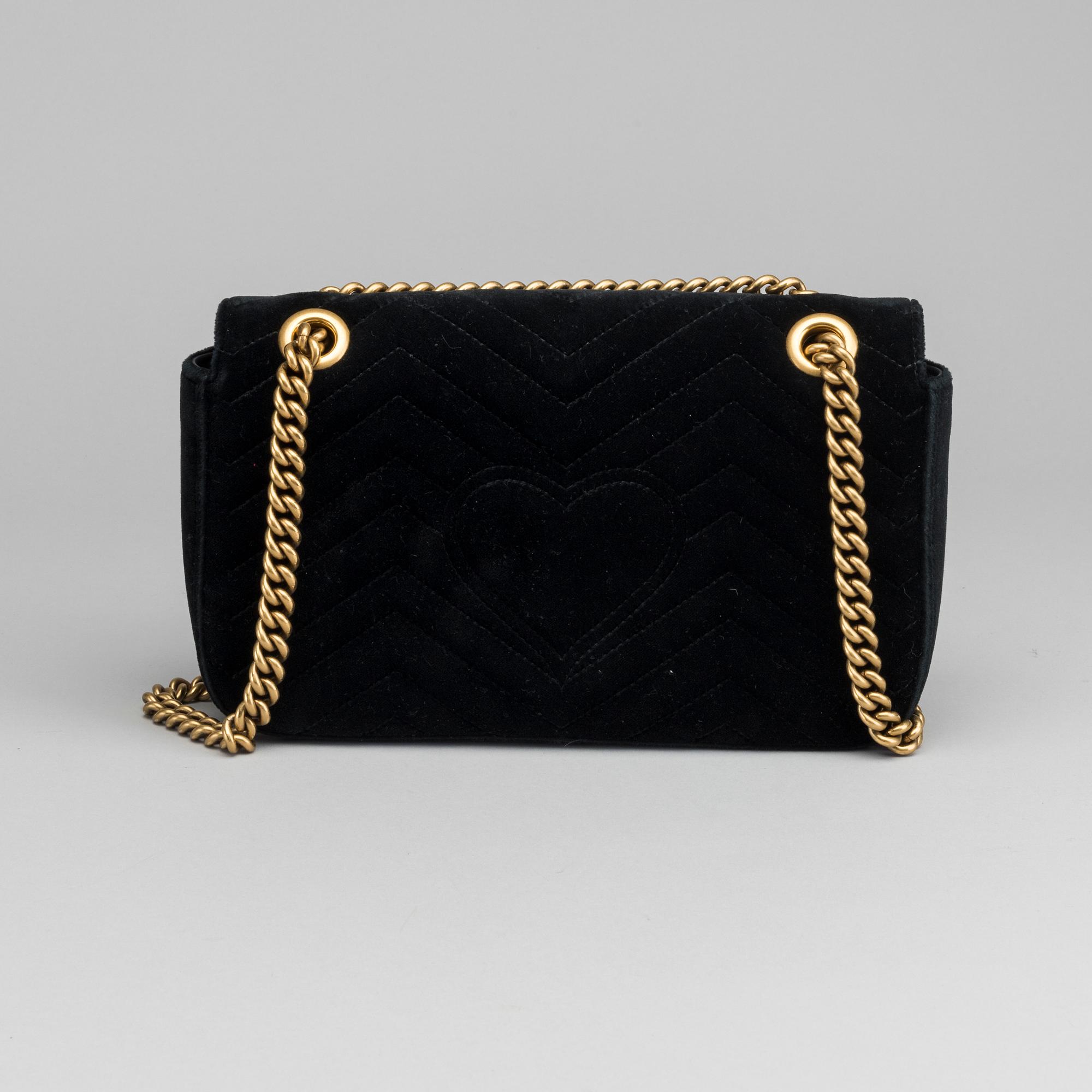 GUCCI, "Marmont Velvet Shoulder Bag".