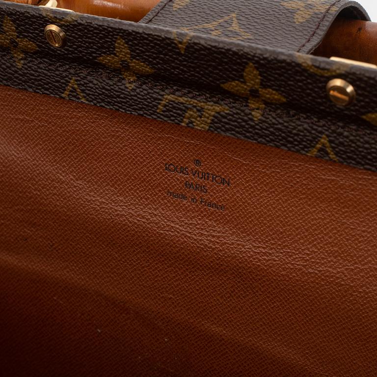 Louis Vuitton, a monogram canvas 'Serviette Fermoir' briefcase.